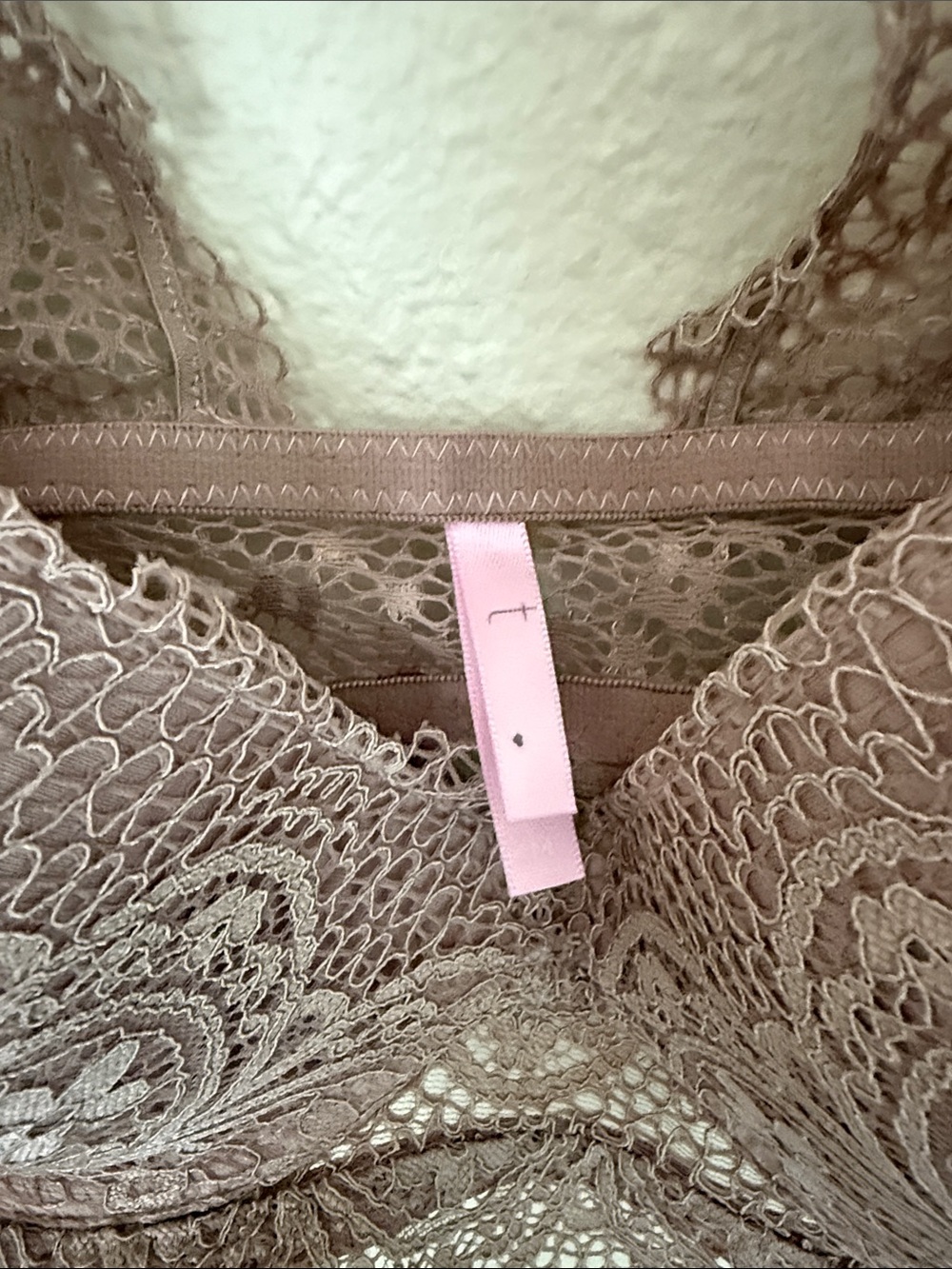 T Taupe Lacy Bra - Picture 2 of 6